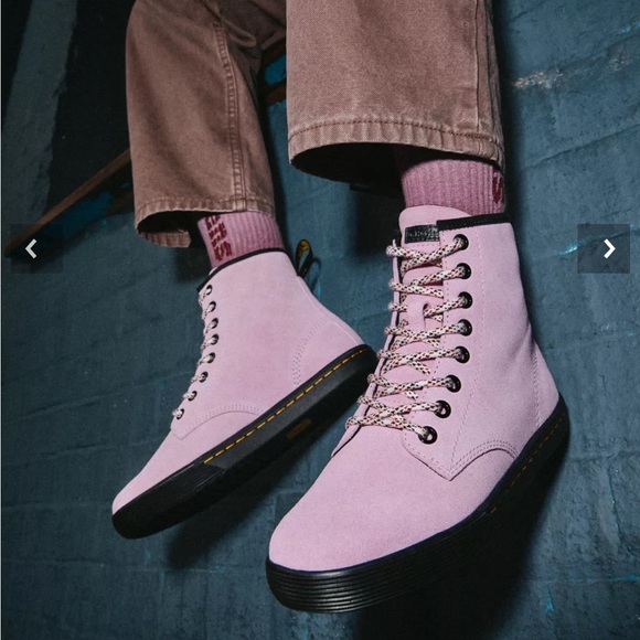 Dr. Martens Women’s Sheridan Pink Suede Lace Up Boots. Size 11. - Picture 2 of 13